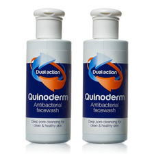 2x Quinoderm Face Wash 150ml - Antibacterial Facewash, Deep Pore Cleansing