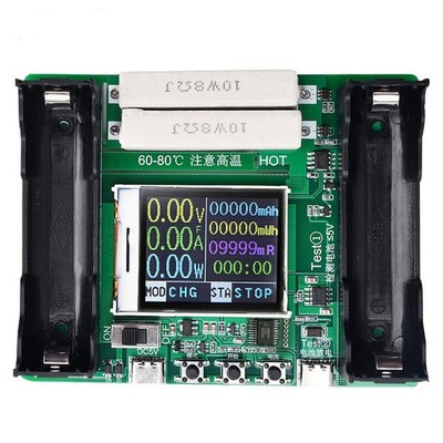 DE 18650 lithium battery Capacity tester maH mwH digital discharge Board NEW