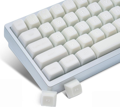 White Jade Keycaps Pbt,Ceramic Key Caps Style,Translucent Keyboard Keycaps Cute,