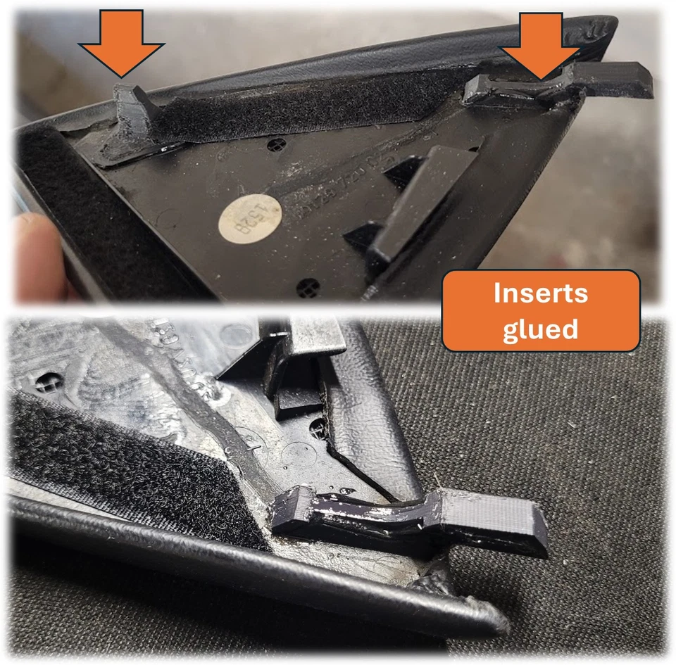 2x Kit réparation triangle rétro pour Mercedes R129 A1297250711 / A1297250811 - Photo 2/4