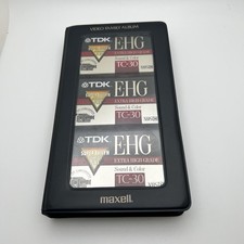 3 New Blank TDK EHG TC-30 VHSC Compact VHS Cassette Tapes With Case
