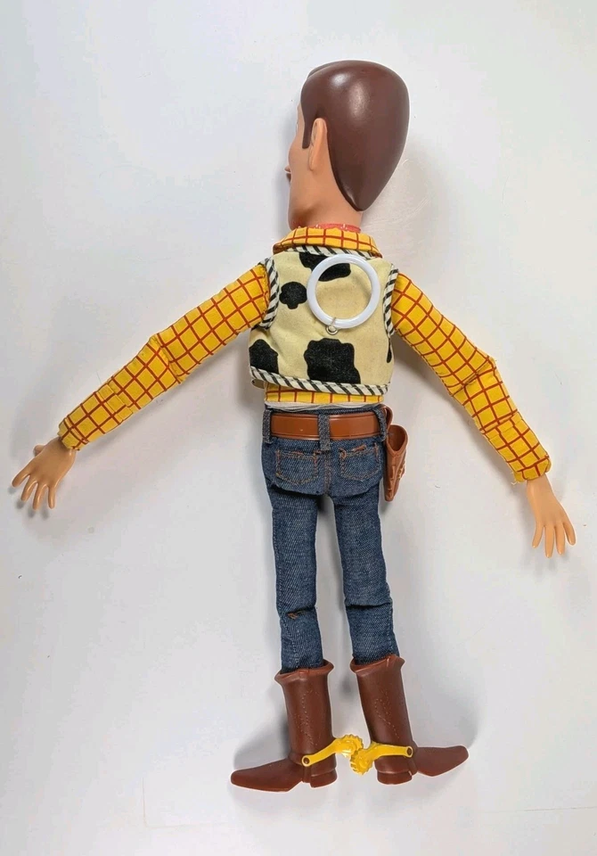Muñeca parlante Woody Disney Pixar Toy Story Pull-String - ¡FUNCIONA! Sin sombrero Foto 3 de 4