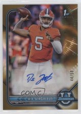 2021 Bowman U Chrome Prospect Gold Lava Refractor 44/50 DJ Uiagalelei Auto lz7