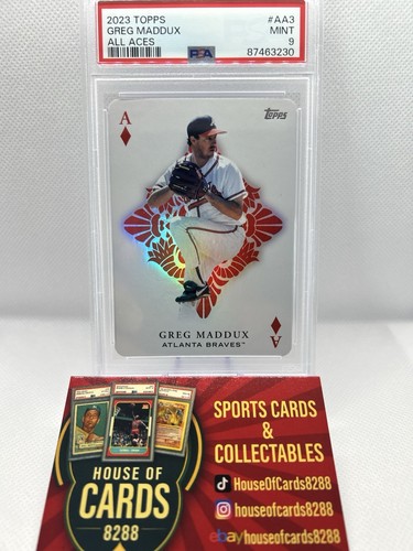 2023 TOPPS GREG MADDUX ALL ACES Atlanta Braves MLB Baseball PSA 9 - Picture 3 of 3