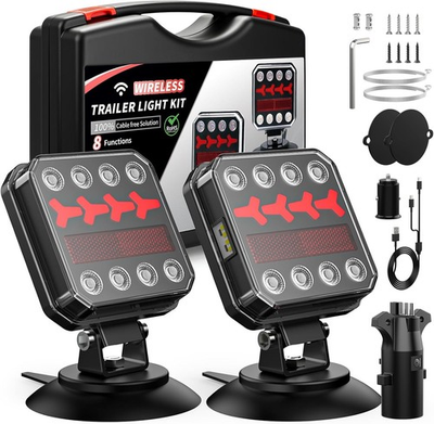 #ad Magnetic Wireless LED Trailer Lights IP65 Waterproof 100FT Range $47.99