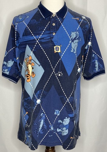 Vintage 90s Tigger Polo Shirt Golf The Disney Store Mens Large Winnie The Pooh