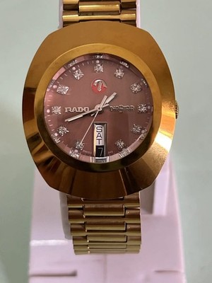 Rado DiaStar Men s Automatic Vintage  Swiss Made Rosepink Dial Classic Watch
