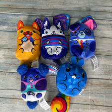 Dogs vs Squirls Beanbag Plush Toy Lot Stuffed Animal
