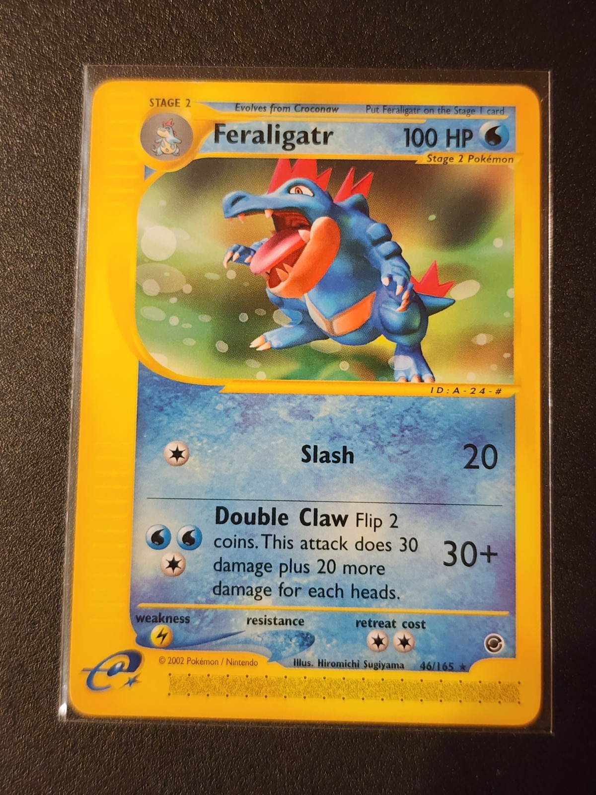 Feraligatr 46/165 Rare Expedition Pokemon 2002 NM Vintage WOTC Pokemon Card