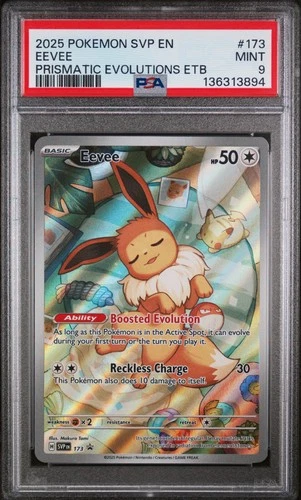 2025 POKEMON SVP EN-SV BLACK STAR PROMO #173 EEVEE PSA 9