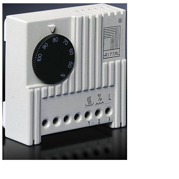 Rittal Enclosure Hygrostat 24-250V 71x71x33.5mm RAL 7035