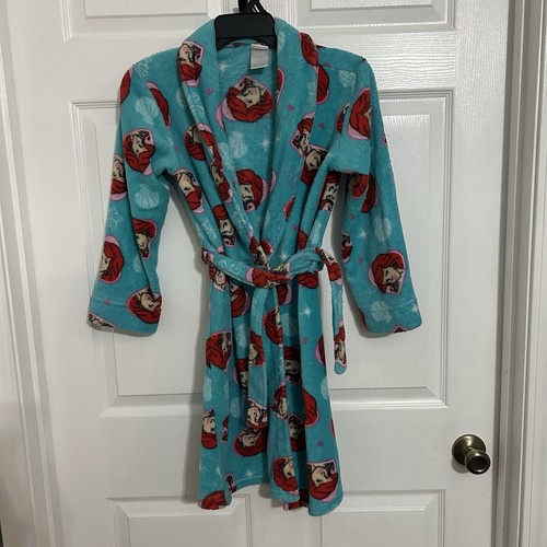 Disney Little Mermaid Robe Girls L 10/12 - Picture 2 of 6