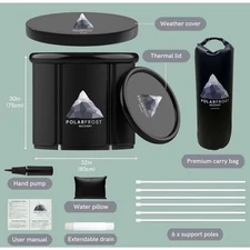 Large Ice Bath Tub for Athletes Outdoor Portable Free-standing Bathtub for Adult