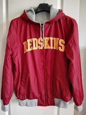 NFL WASHINGTON REDSKINS COMMANDERS REVERSIBLE HOODIE / JACKET SIZE LARGE / NEW