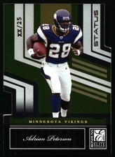 2007 Donruss Elite #105 Adrian Peterson Status Gold /25 SSP National Convention