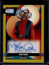 2025 Star Wars Smugglers Outpost Mike Quinn as Nien Nunb Finest Auto Gold #/50