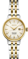 Seiko Women  Presage Cocktail "White Lady" Diamond Twist Automatic Watch SRE010
