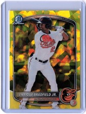 Enrique Bradfield Jr. Sapphire 74/75 (RC) Prospect 2025 Bowman Draft Orioles
