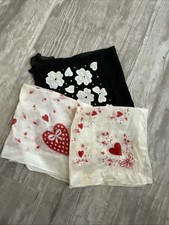 UPDATED Lot of 3 Vintage Hankie Handkerchief Possibly From 50's