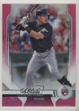 2020 Bowman Sterling Rookies Pink Refractor 5/75 Yu Chang #BSR-73 fm0