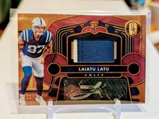 21/24  2024 Panini Gold Standard - Rookie Jersey Autographs Laiatu Latu Colts