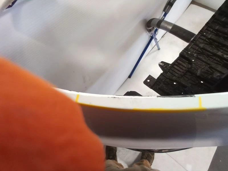   White Front Bumper from 2023 Chevrolet Malibu 10668894 - Image 4 of 4