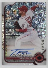 2022 Bowman Chrome Prospect Speckle Refractor /299 Thomas Farr #CPA-TF Auto 09wc