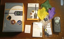 Iridium 9505A Satellite Phone with Accessories  SIM Box Powers On