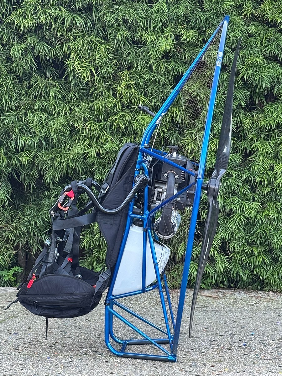 Miniplane Abm Rigid USED Miniplane 4-Piece Rigid Cage 150 Paramotor, Top 80 Engine with ...