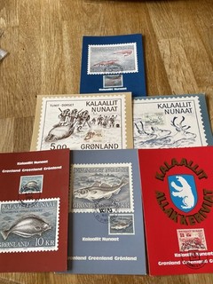 Greenland 6 pristine maxicards with top stamps to 25KR