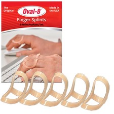 3-Point Products Oval-8 Finger Splint, Size 11, Pack of 5, Beige
