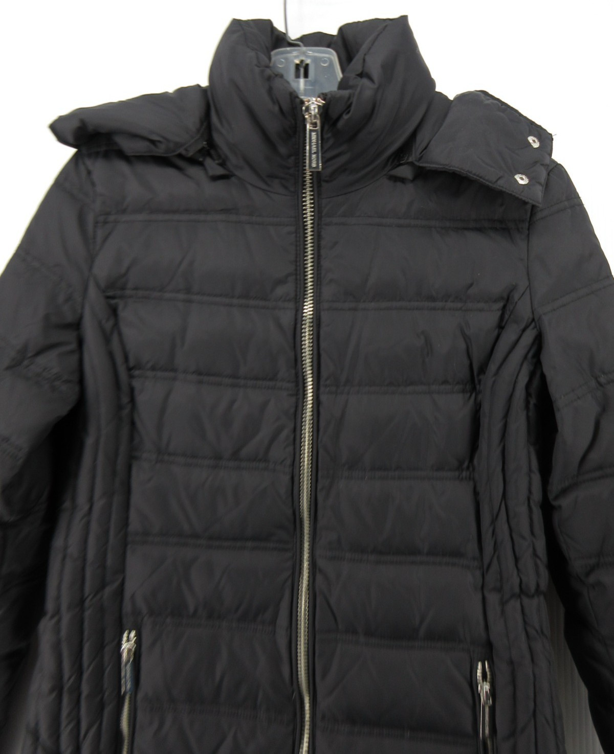 Michael Kors Jacket Women XS Black Down Puffer Coat Quilted Hoodie Insulated * thumbnail 2