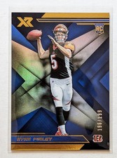 2019 Panini XR Ryan Finley Blue /199 RC #116 Cincinnati Bengals