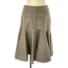 BOTTEGA VENETA 2023-2024AW RIVERBED MELANGE FRONG SKIRT 36 LIGHT Used KLDR-0