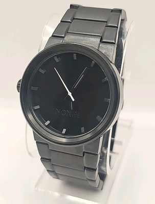 NIXON Men's Watch The Canon Shoot To Thrill 100M Black Stainless