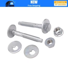 Lower Rear Suspension Toe Alignment Eccentric Bolt Nut Kit ×2 for VW Tiguan Golf