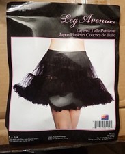 Black Leg Avenue Women's Layered Tulle Petticoat Party Cosplay Costume NWT