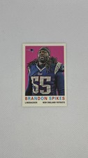 2013 Topps Archives Brandon Spikes #87 1959 Retro Mini New England Patriots