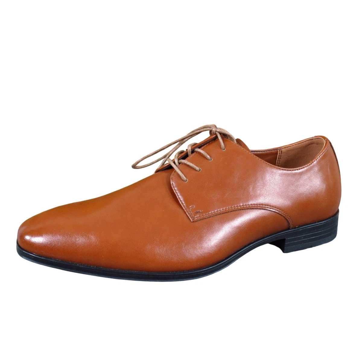 Perry Ellis Portfolio Randall Men\'s Brown Leather Dress Shoes sz 8.5 nwb Perry Ellis Brown Dress Shoes for Men for sale | eBay main image 2