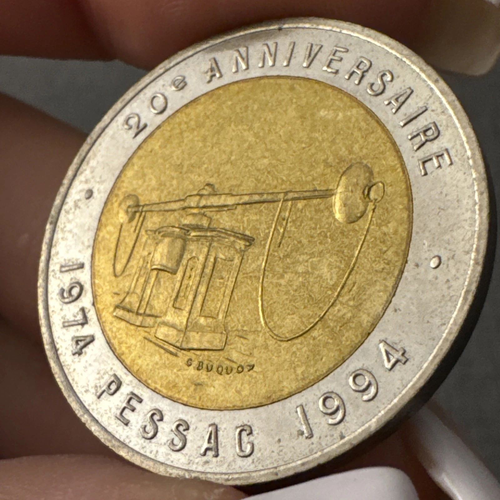 Écu Pessac 20e Anniversaire Union Sportive Et Culturelle De La Monnaie 1974 1994