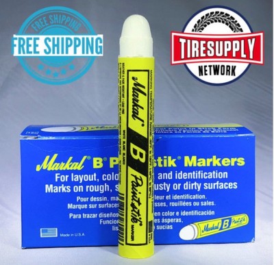 White Markal Tyre Marque Crayon (Box of 12) Tire Marker Paint Paintstik 80220