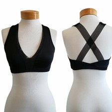 Victoria Sport Victoria's Secret Mesh Strappy Cross Back V Neck Sports Bra M