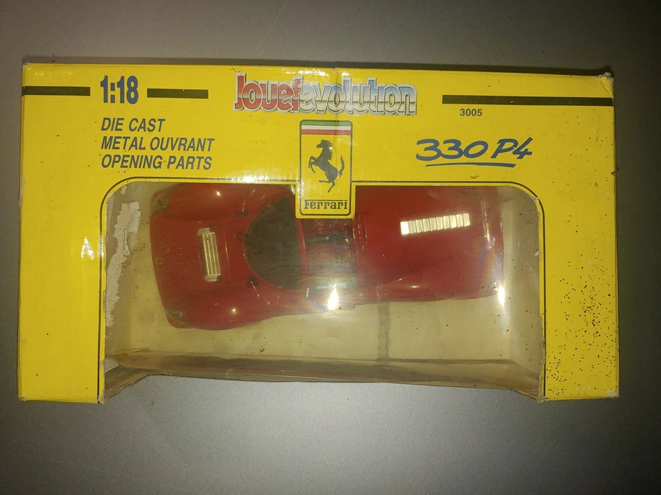 VINTAGE FERRARI 330 P4 1:18 scale model car jouef evolution ferrari model toy - Image 2 of 4