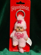 MONCHHICHI Mascot Keychain Sekiguchi Sakura Cherry Blossom Girl 4 inch