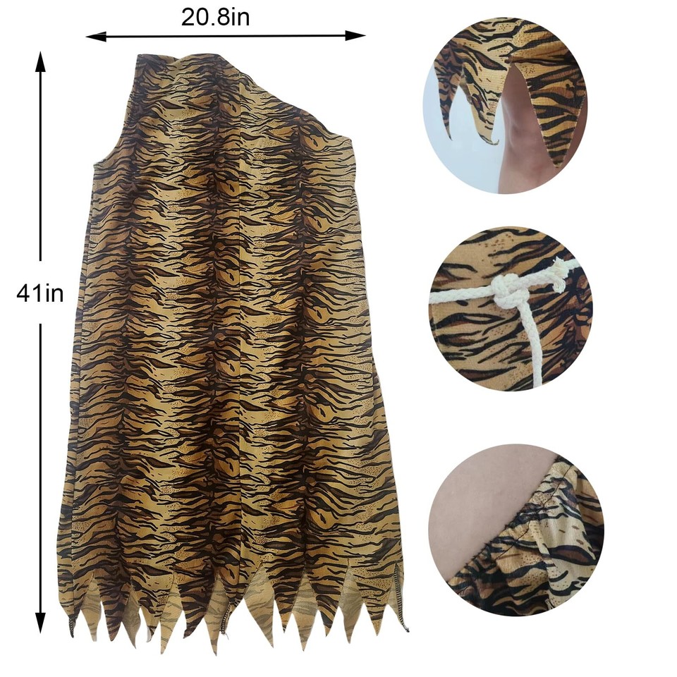 Halloween Caveman Costume Men Woman Halloween Cave Man Costumes for