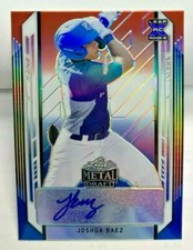 Joshua Baez 2021 Leaf Metal Draft Red White & Blue XRC Autograph Auto #'d 8/10