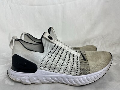 Nike React Phantom Run FK 2 Men's White/Black Sneakers Shoes CJ0277-100 Size 13