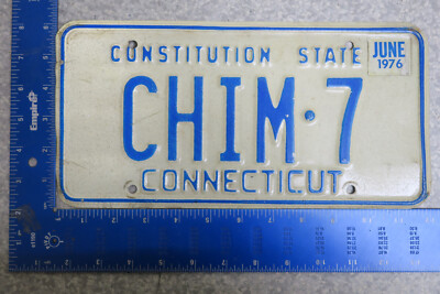 Connecticut Vanity License Plate CT Chim 7 Chimming Dream Like Reality Truth