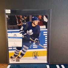 3-03-12 . autograph auto signed photo 8x10 carlo colaiacovo maple leafs (C)