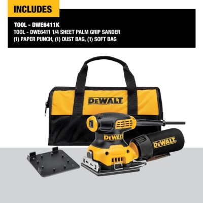 DEWALT DWE6411K 2.3 amps Corded Palm Sander